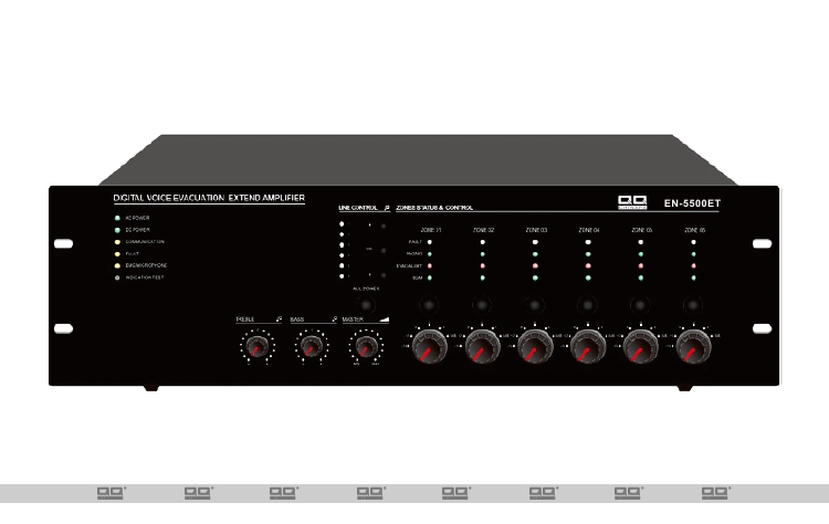 En54 Standard Zone Router 500W Class-D Amplifier Evac Alarm System En5500et