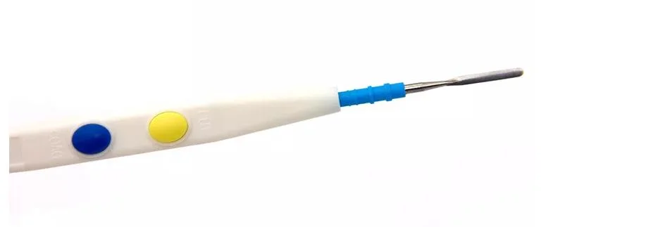 Disposable Button Control Electrosurgical Pencil 3pin Connector Blade Electrode Non-Stick Tip